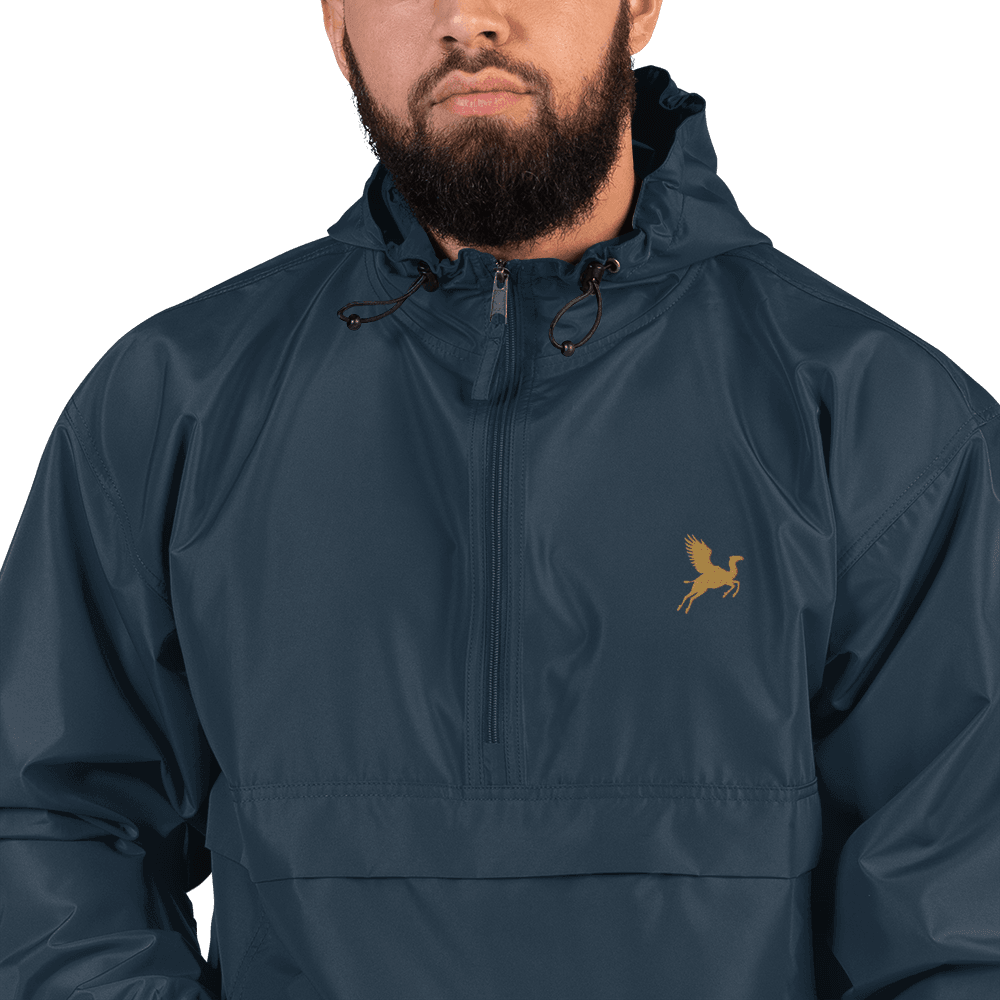 Flying Camel Embroidered Champion Packable Jacket - The Aesthete
