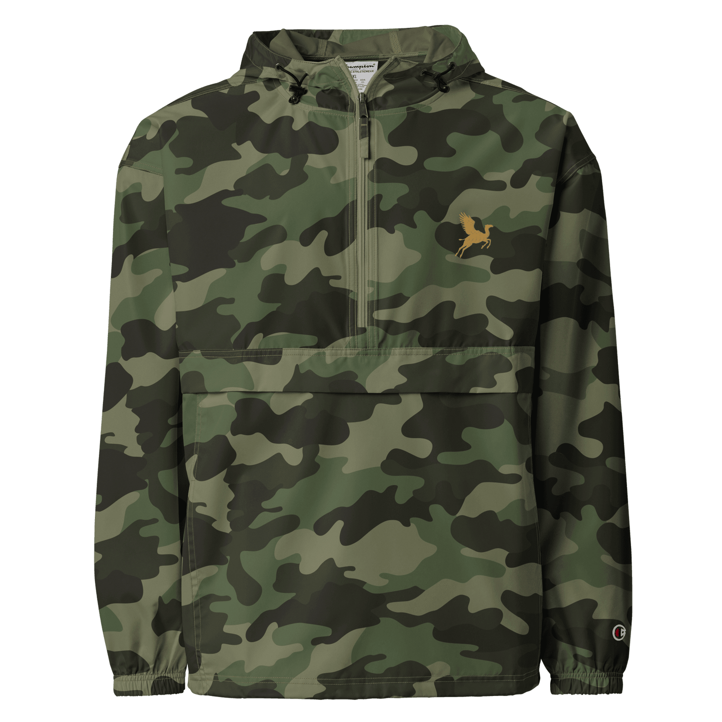 Flying Camel Embroidered Champion Packable Jacket - The Aesthete