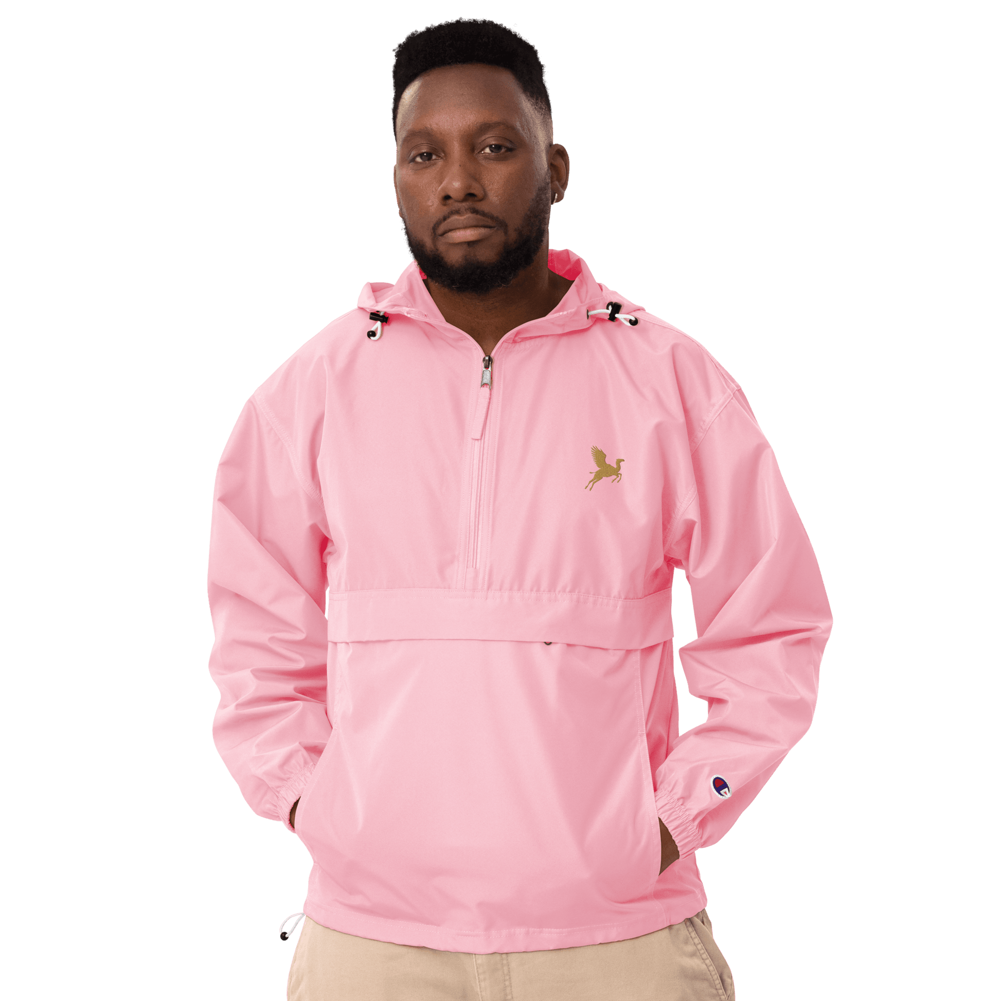 Flying Camel Embroidered Champion Packable Jacket - The Aesthete