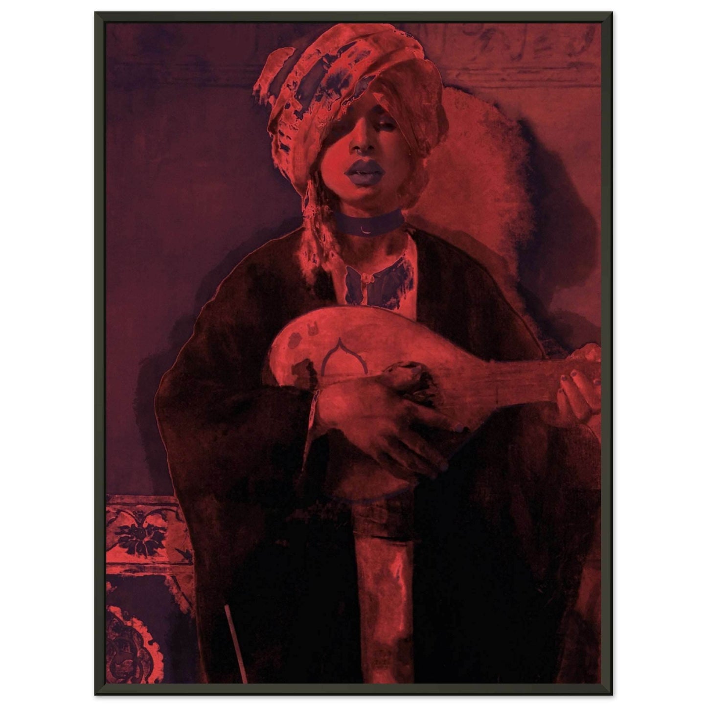 Gothic Oud: Framed Poster of Tradition and Rebellion - The Aesthete