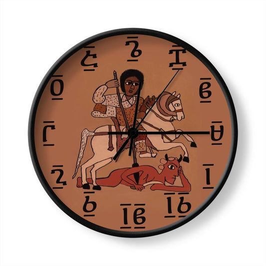 ‘Abyssinian Time’ Ethiopian Art Clock