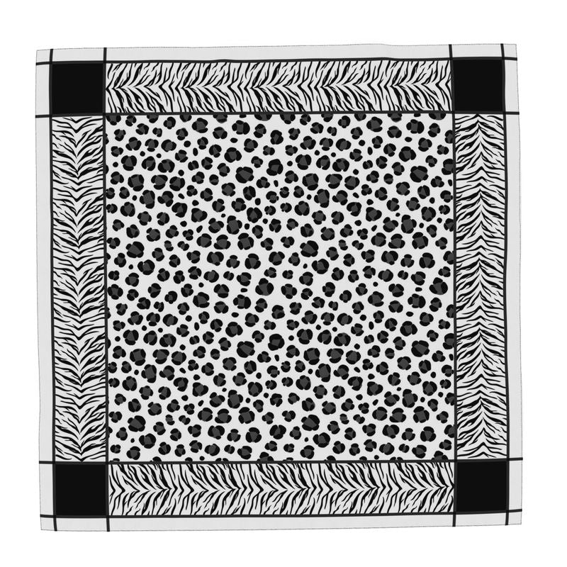 Leopard and Tiger Shimagh Style Scarf Wrap