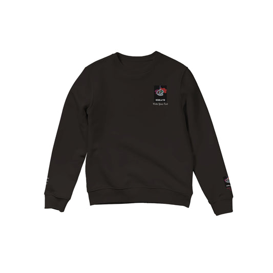 Organic Unisex Crewneck Sweatshirt - Embroidered with Your Personal Touch