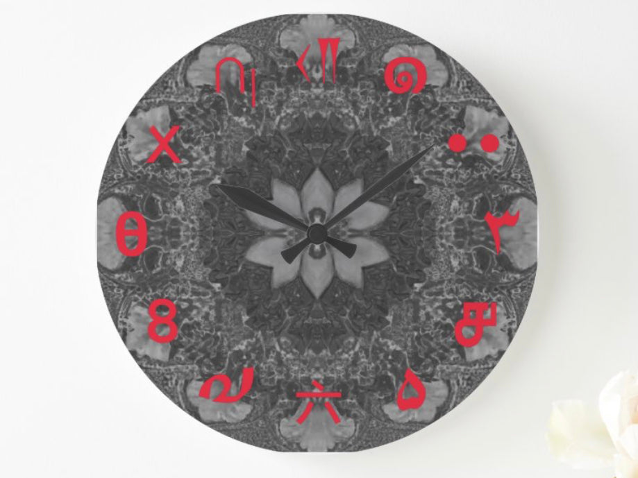 Lotus of Time: Universal Numeral Clock